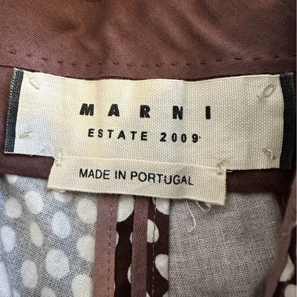 Marni Ankara print dusty mauve abstract-print cotton shorts - size 40 (4/6 US) - Picture 4 of 9